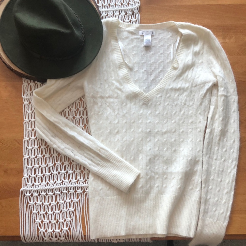 White Cashmere Sweater